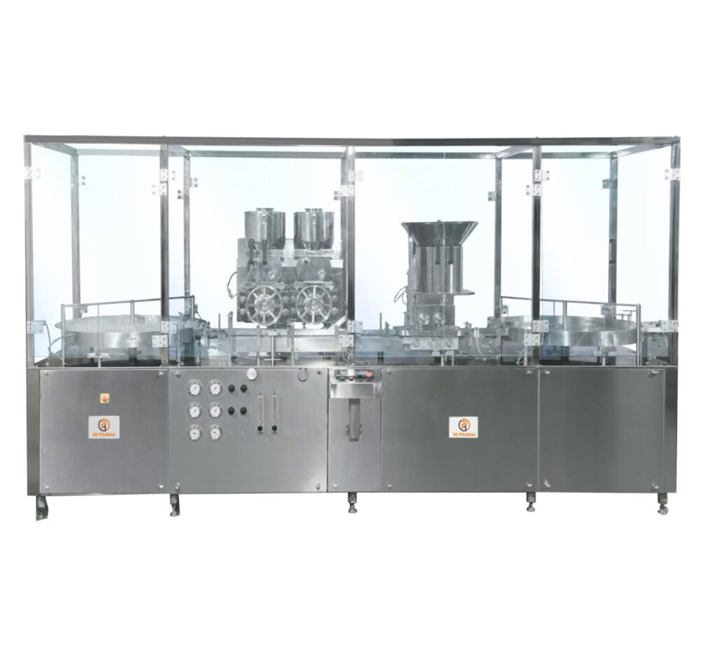 LLENADORA AUTOMATICA DE POLVO INYECTABLE CON TAPADORA DE GOMA